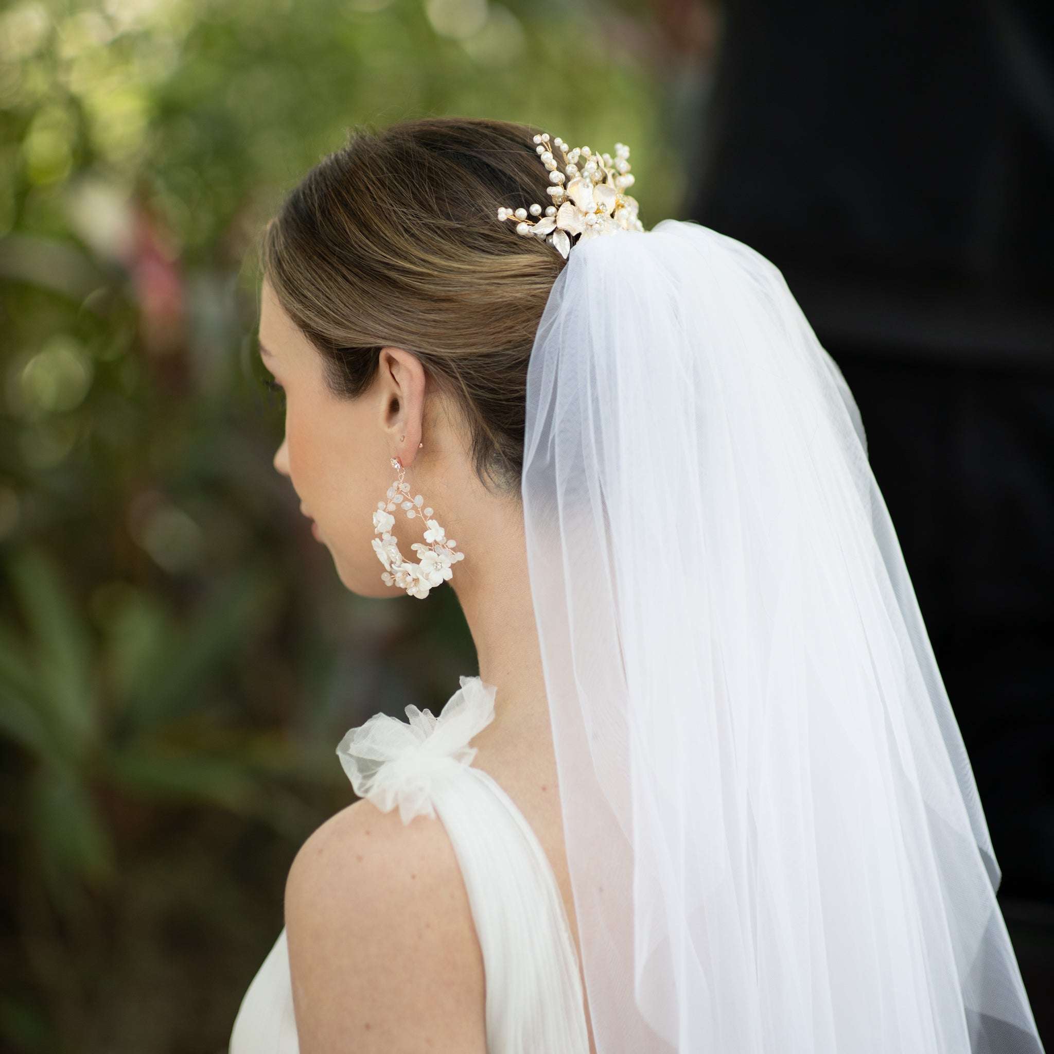 Jules Bridal - Flora, Hair Comb with Pearls & Crystals