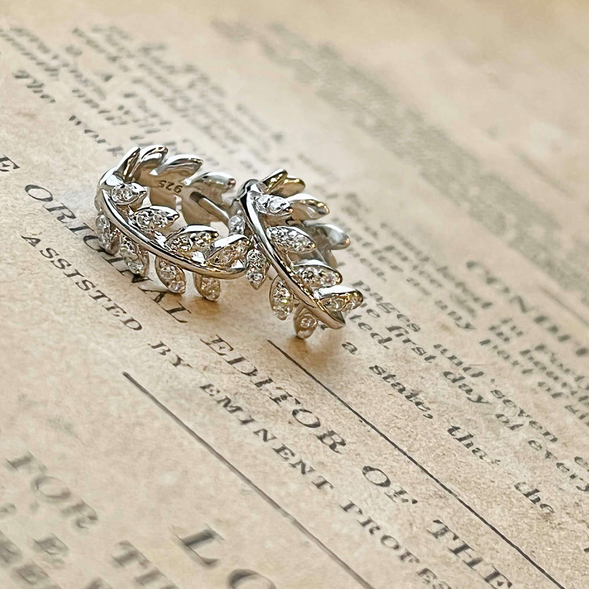 Jules Bridal - Loree, Silver Crystal Hoop Earrings