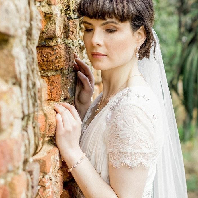 Jules Bridal - Anastasia, Rose Gold & Crystal Bracelet