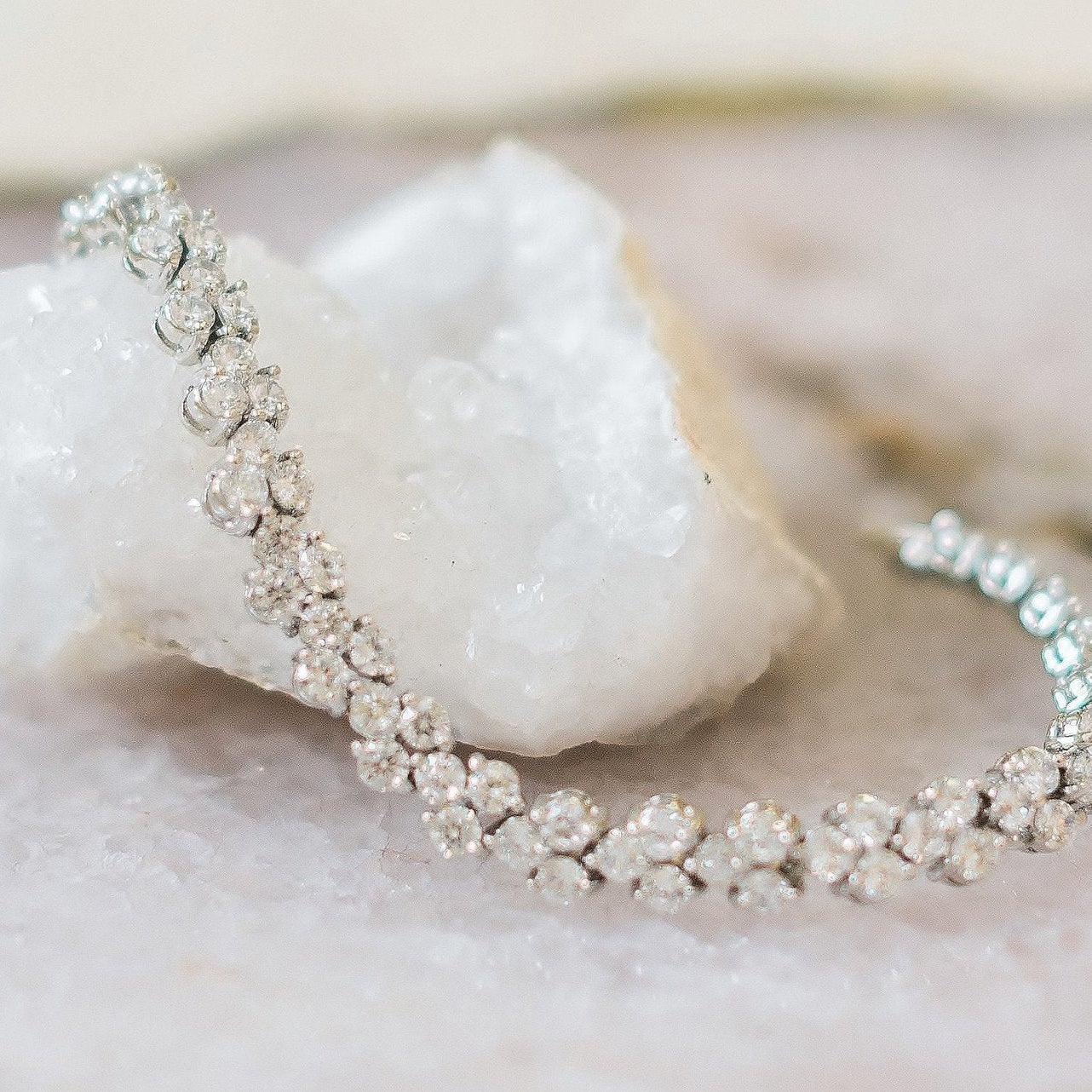 Jules Bridal - Anastasia, Silver and Crystal Bracelet