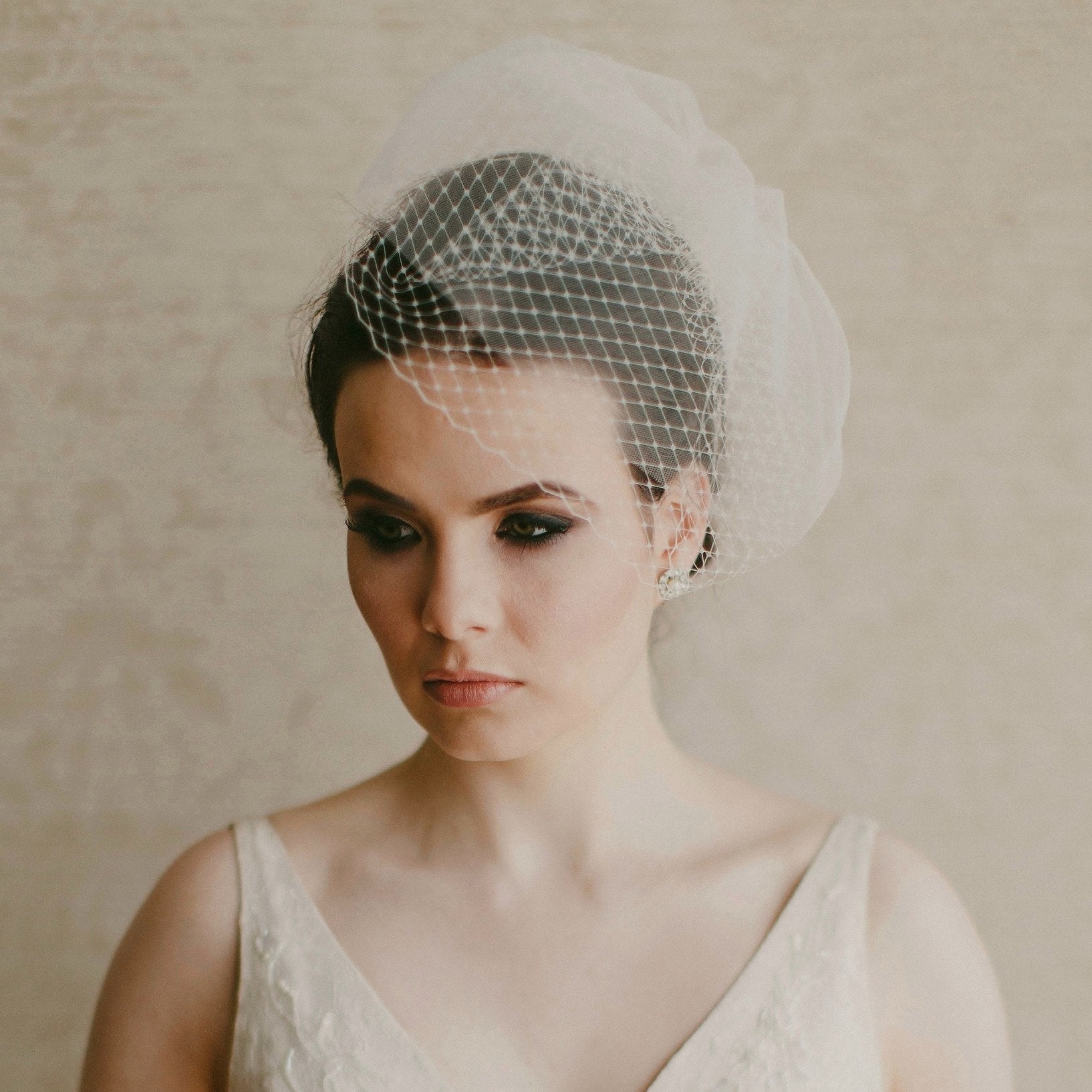 Jules Bridal - Annie, Double Birdcage Veil