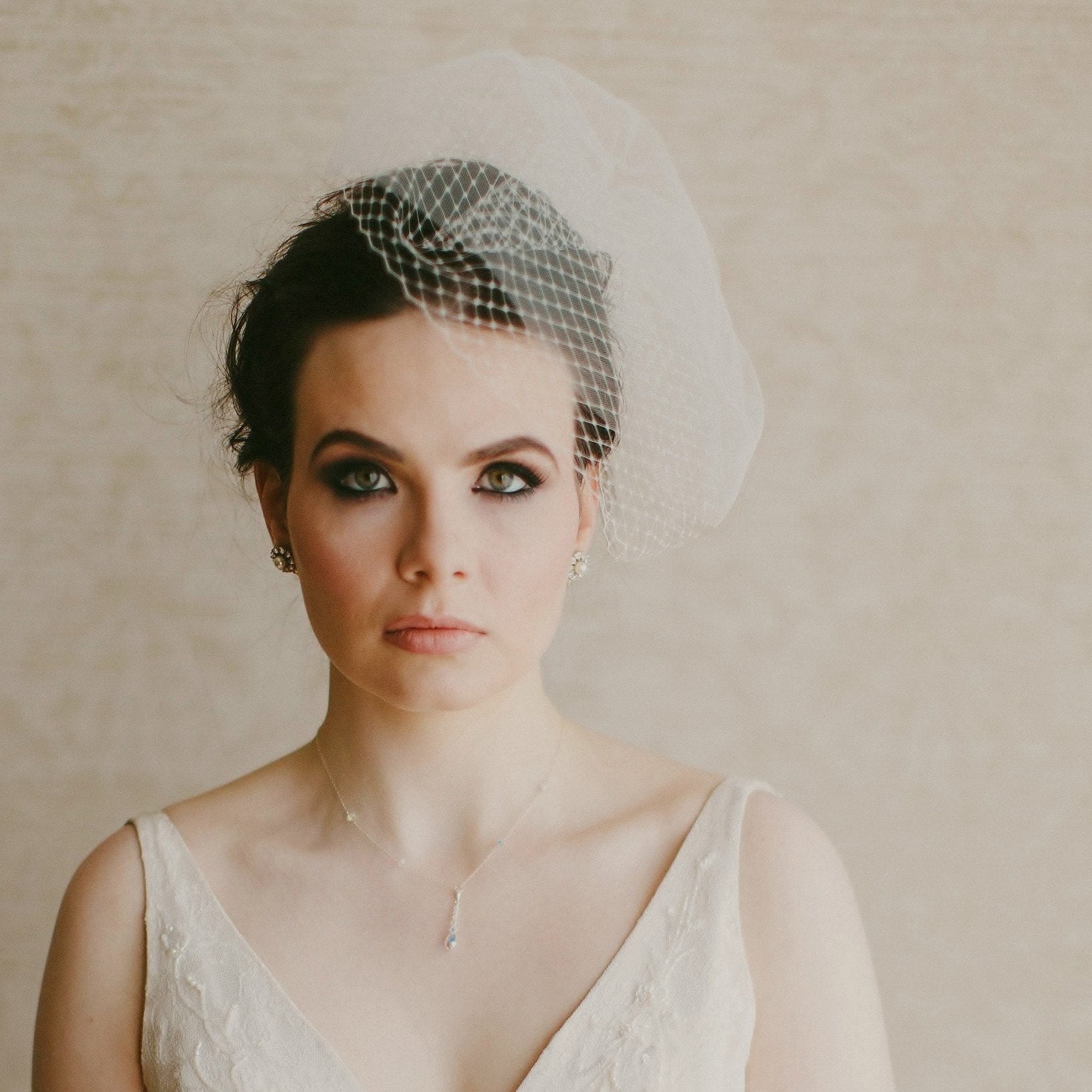 Jules Bridal - Annie, Double Birdcage Veil