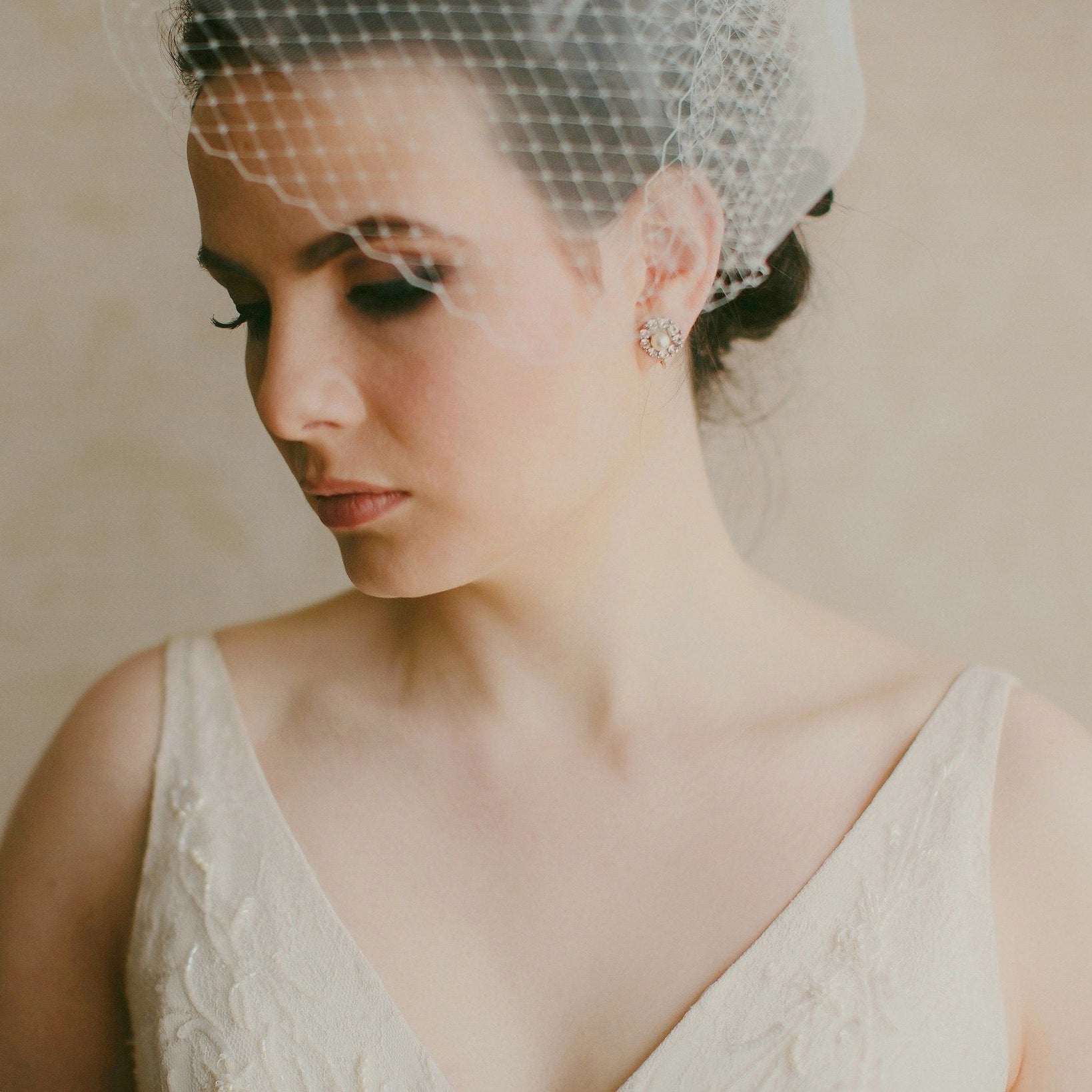 Jules Bridal - Annie, Double Birdcage Veil