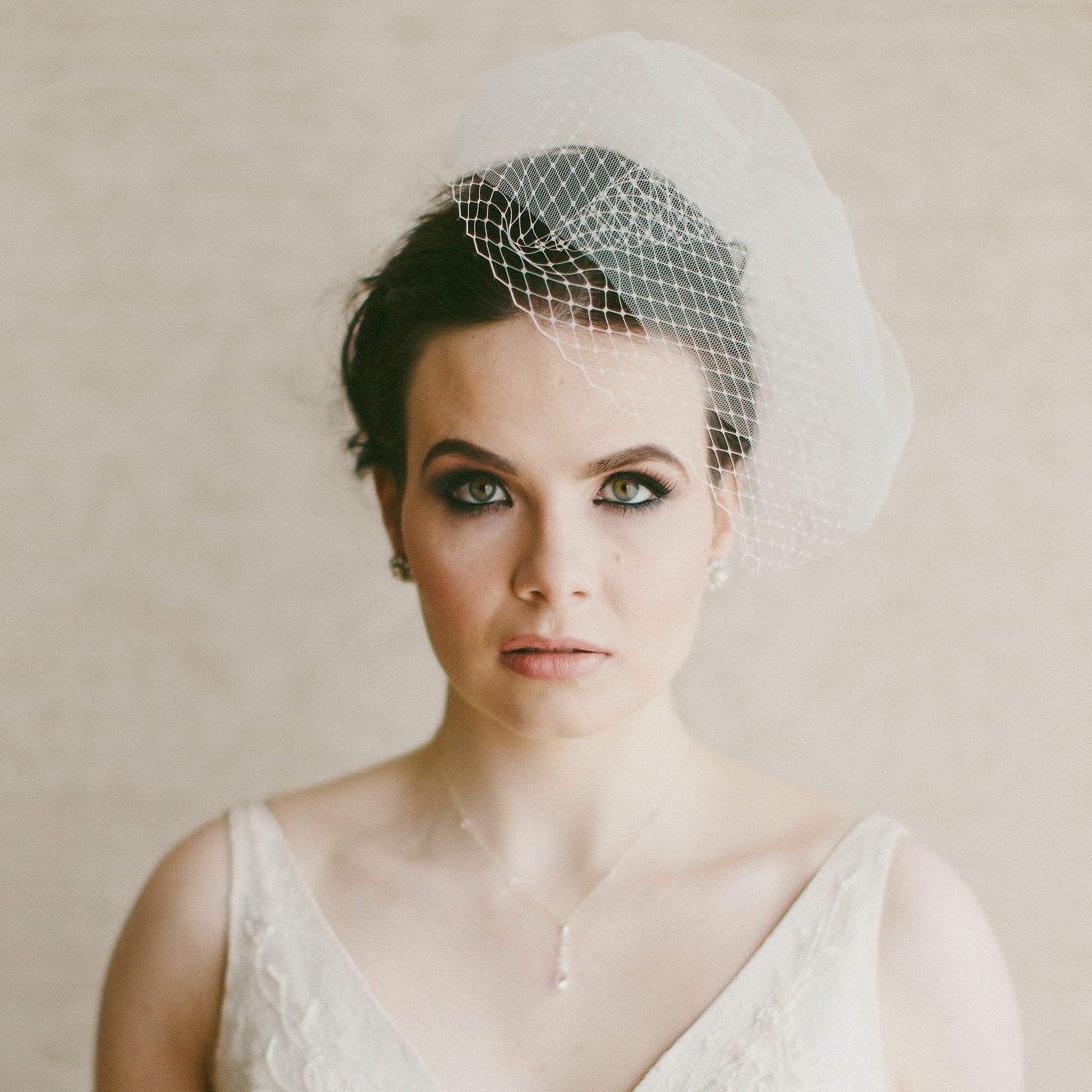Jules Bridal - Annie, Double Birdcage Veil