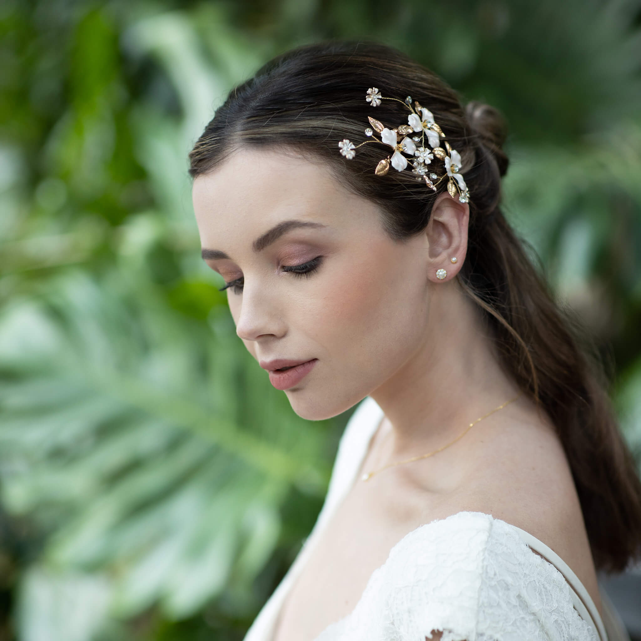 Jules Bridal - Selene, Pearl & Crystal Pavé Studs