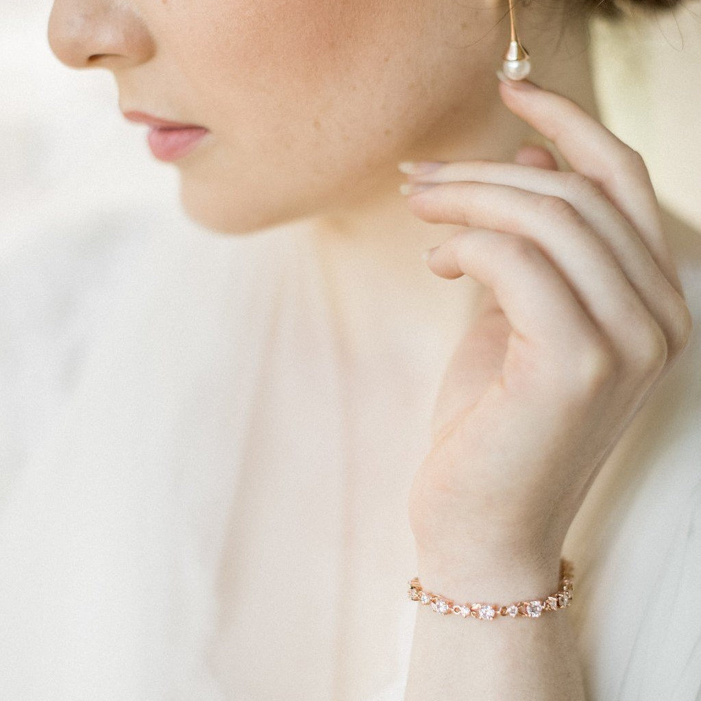 Jules Bridal - Antoinette, Fine Rose Gold Bracelet