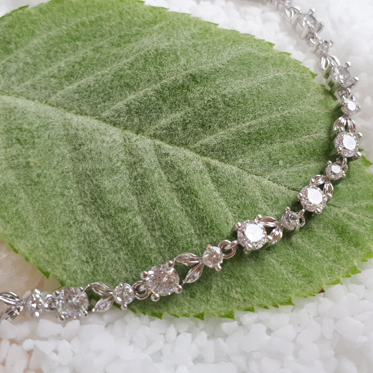 Jules Bridal - Antoinette, Fine Silver Crystal Bracelet