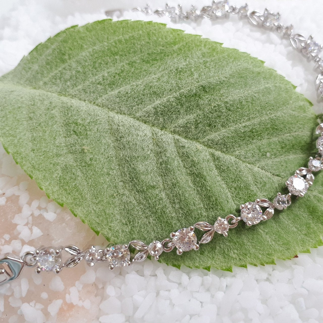 Jules Bridal - Antoinette, Fine Silver Crystal Bracelet