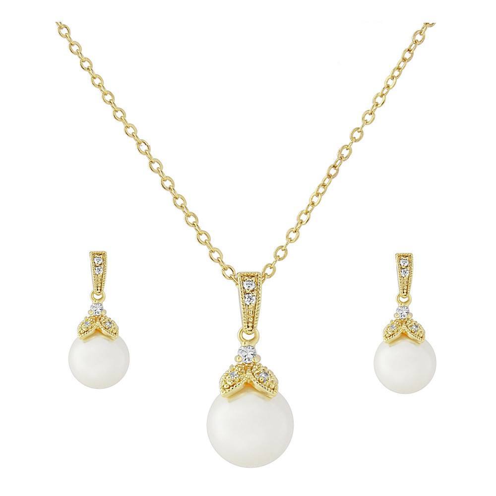 Jules-Bridal-Ariel-Gold-Pearl-Drop-Earrings-Necklace-Set