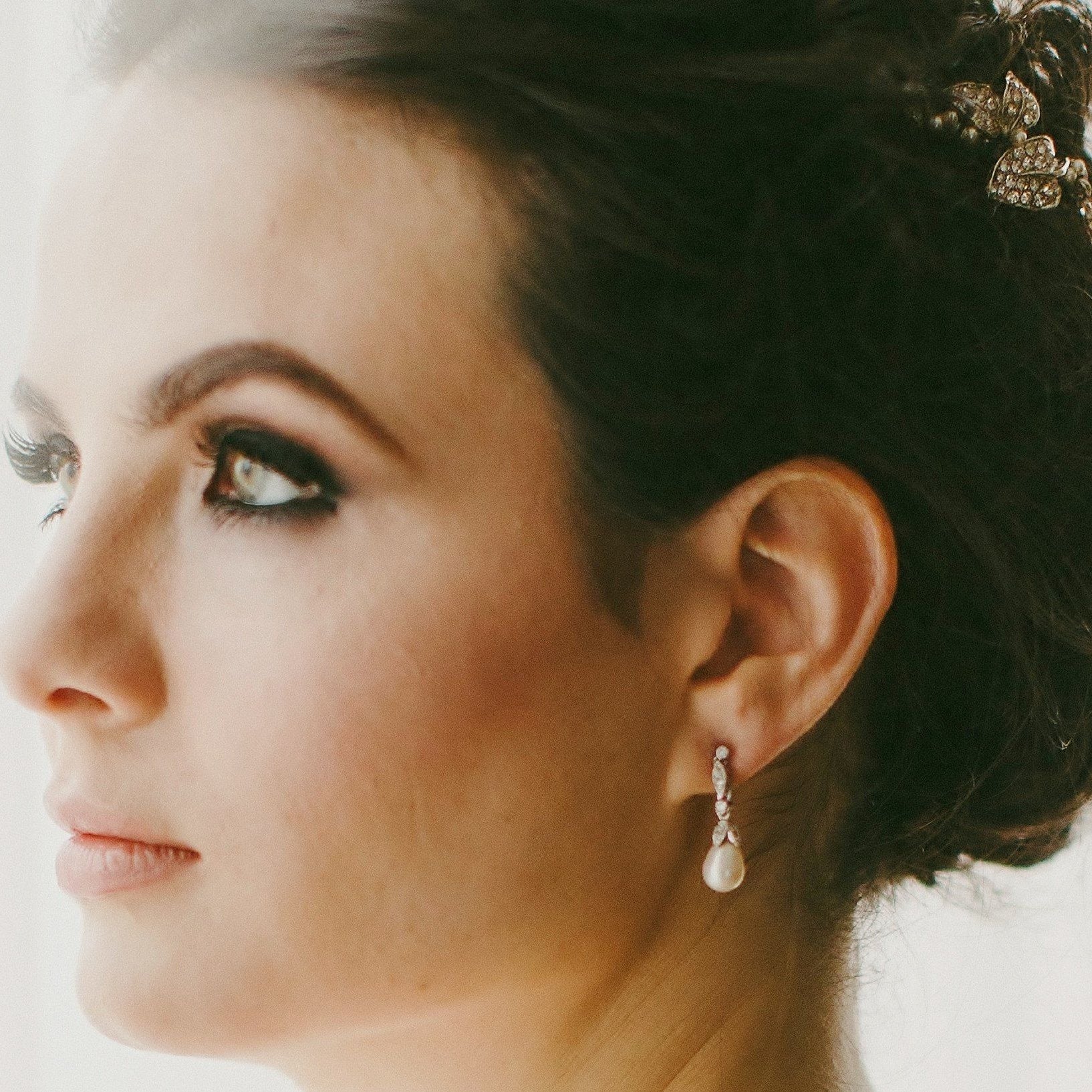 Jules Bridal - Beverly, Freshwater Pearl Drop Earrings