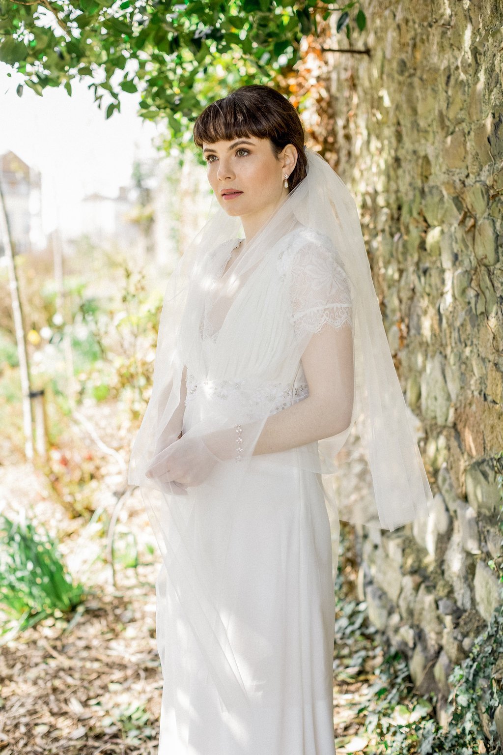 Jules Bridal - Camden, Double, Elbow length Tulle Veil