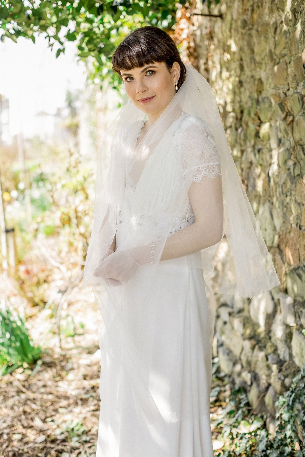 Jules Bridal - Camden, Double, Elbow length Tulle Veil