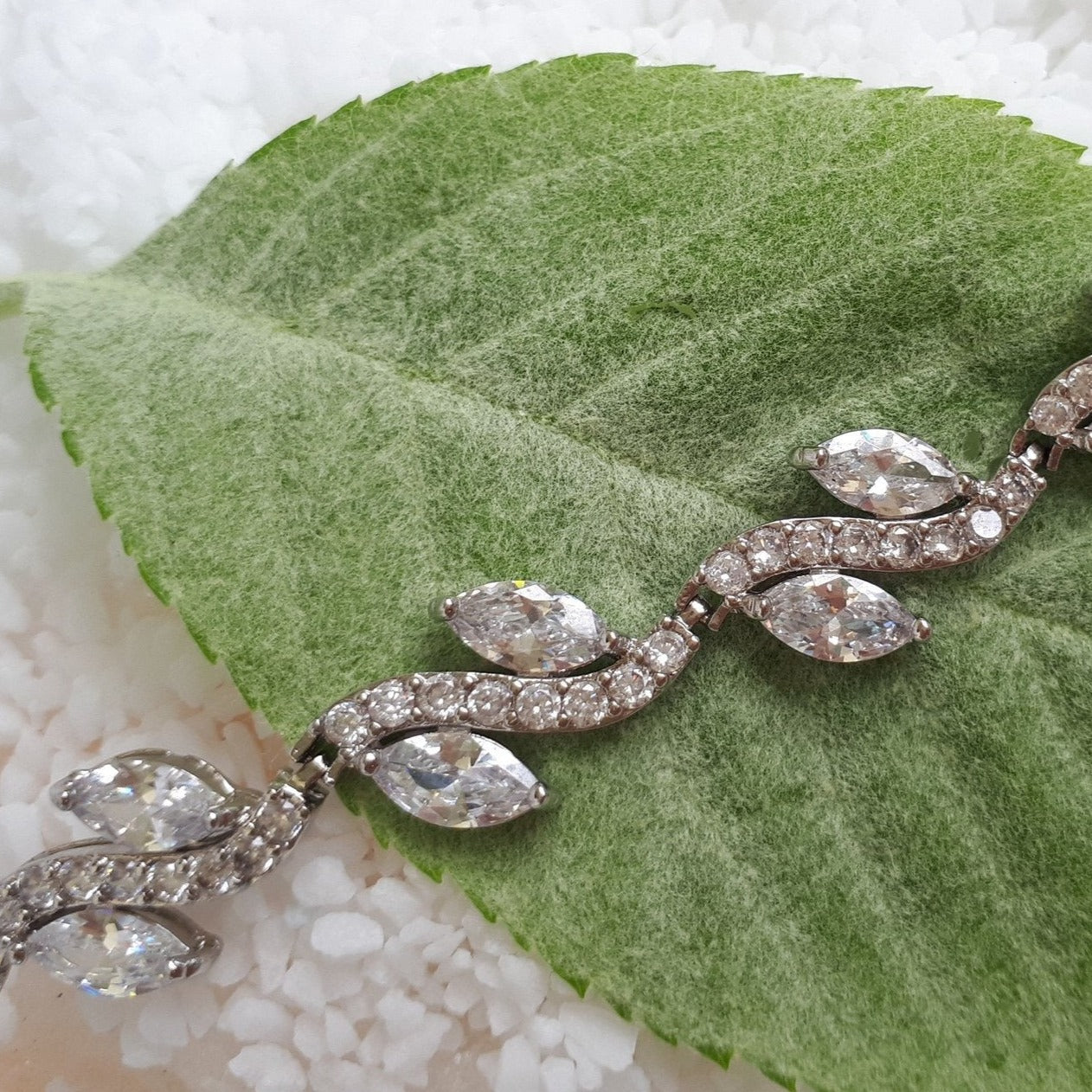 Jules Bridal - Davina, Crystal Silver Bracelet