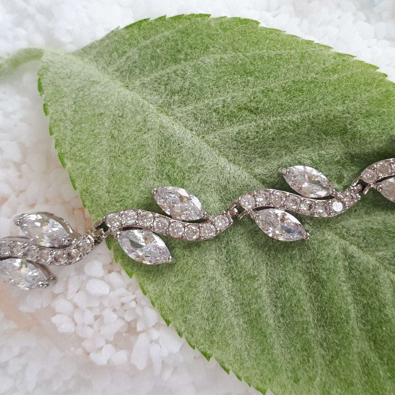 Jules Bridal - Davina, Crystal Silver Bracelet