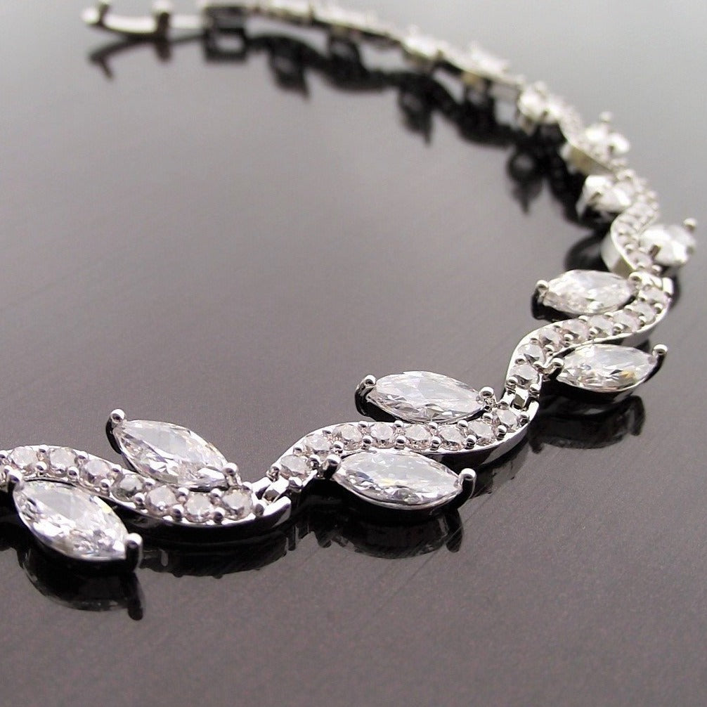 Jules Bridal - Davina, Crystal Silver Bracelet