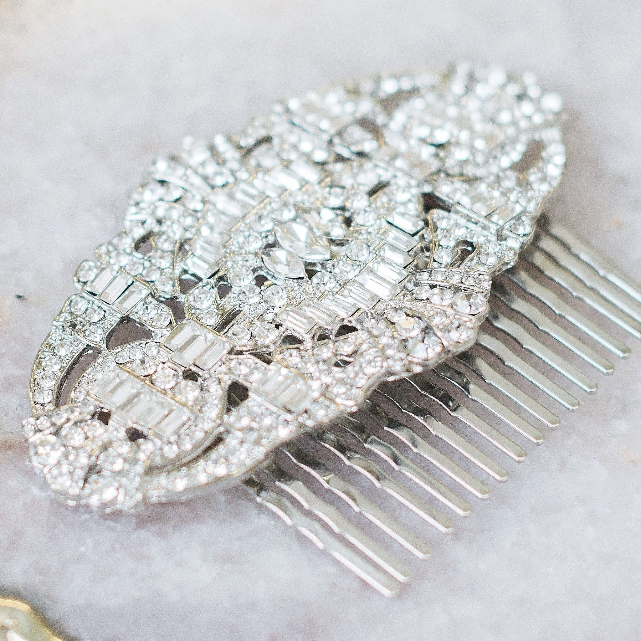 Jules Bridal - Elise, Art Deco Style Crystal Comb