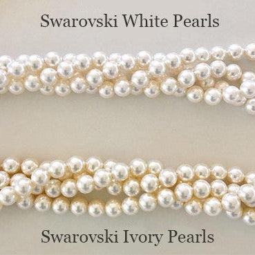 Jules Bridal - Leaf, Sparkling Pearl Drop Earrings