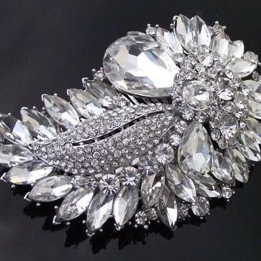 Jules Bridal - Lily, Dramatic Embellished Wedding Comb