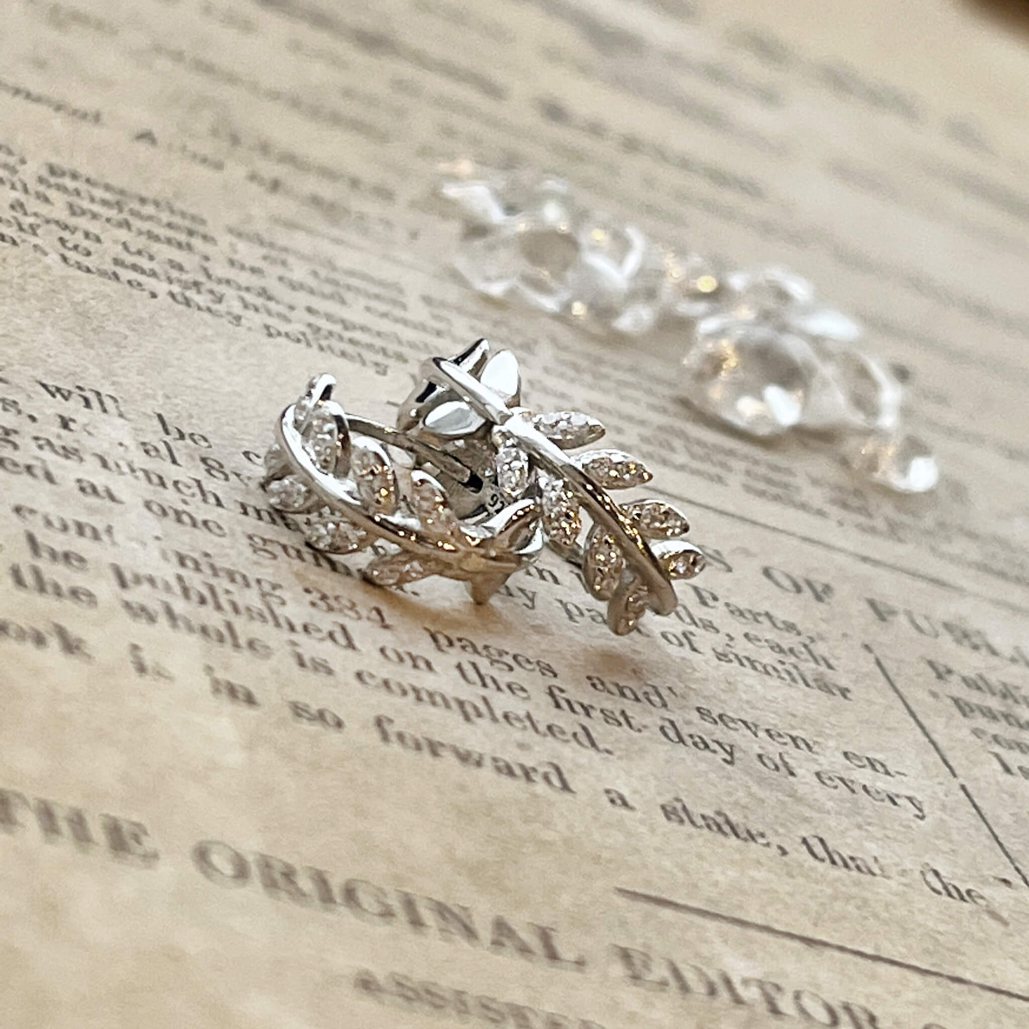 Jules Bridal - Loree, Silver Crystal Hoop Earrings