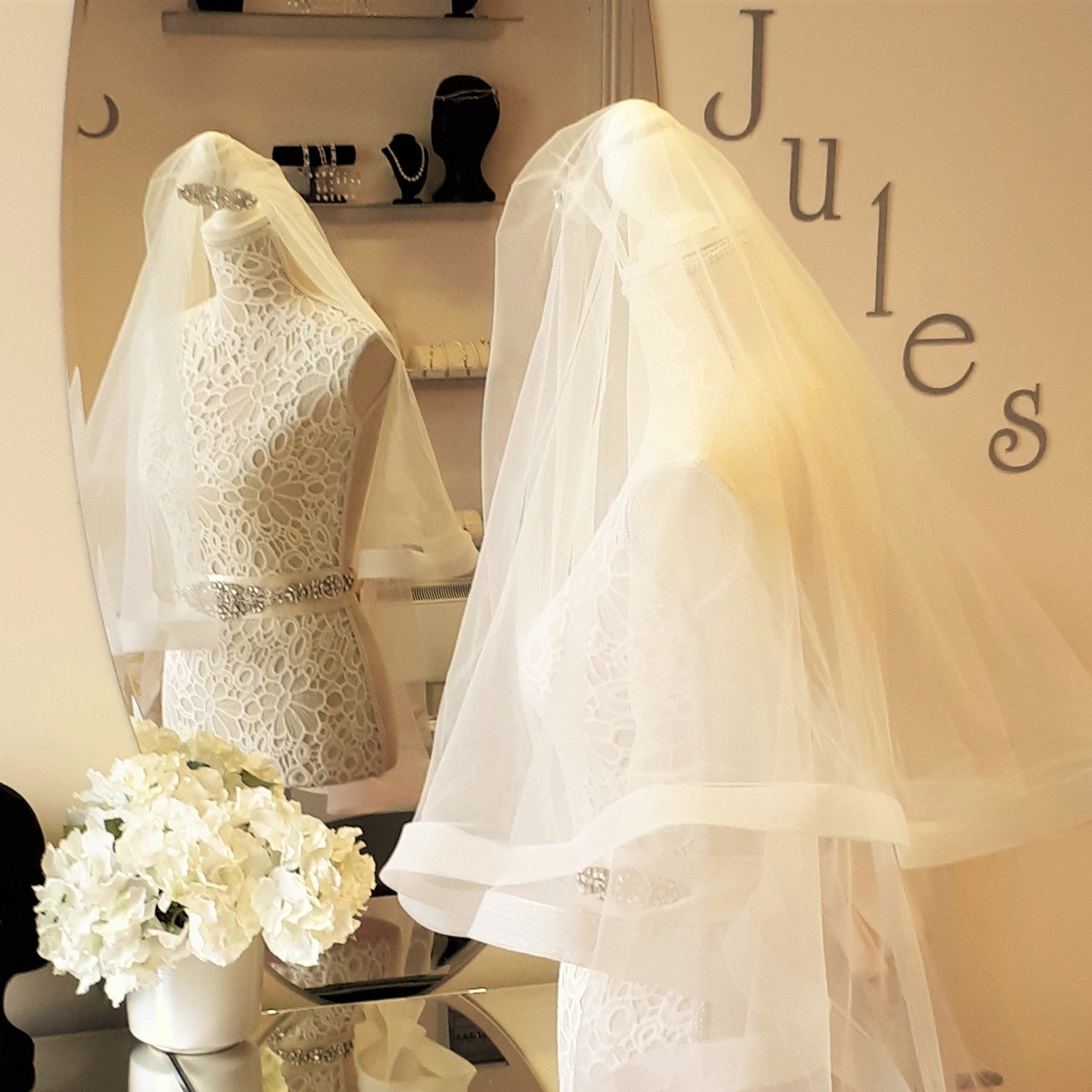 Jules Bridal - Rachel, Structured Double Tulle Veil