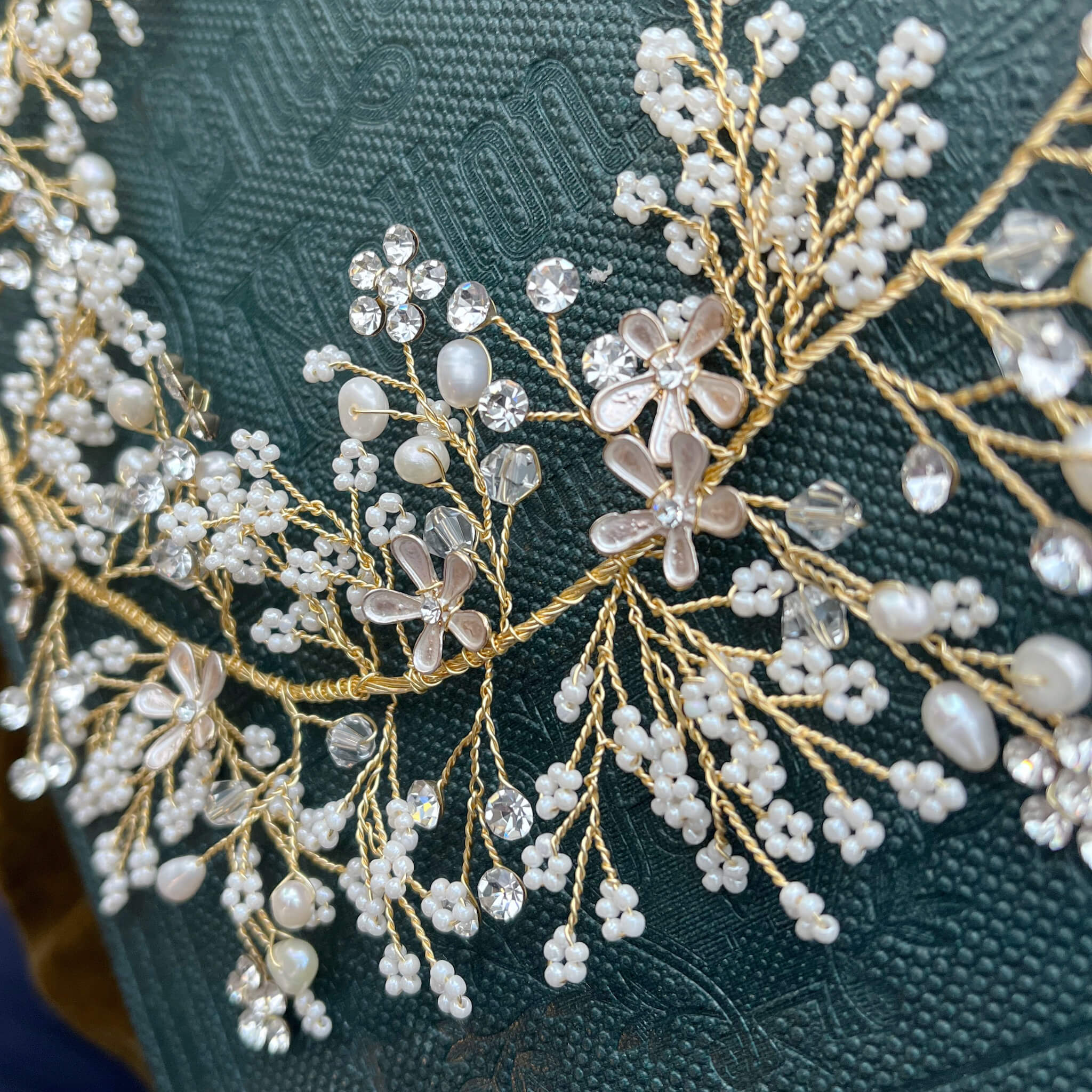 Jules Bridal - Sorcha, Pearl Clusters Hair Vine