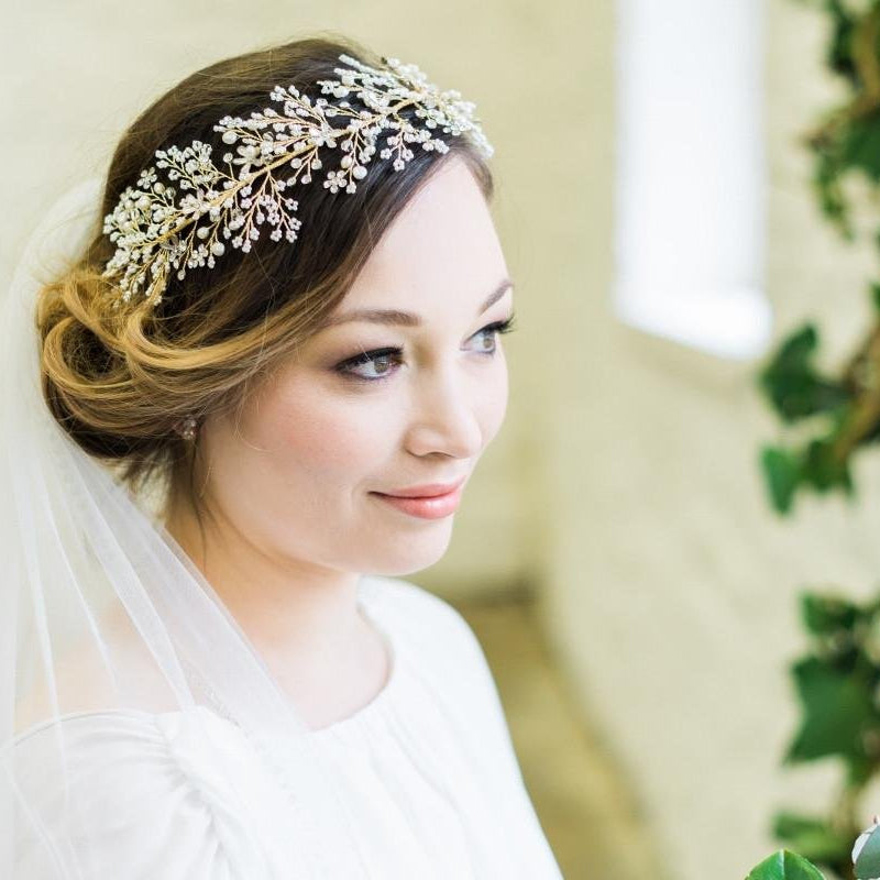 Jules Bridal - Sorcha, Pearl Clusters Hair Vine