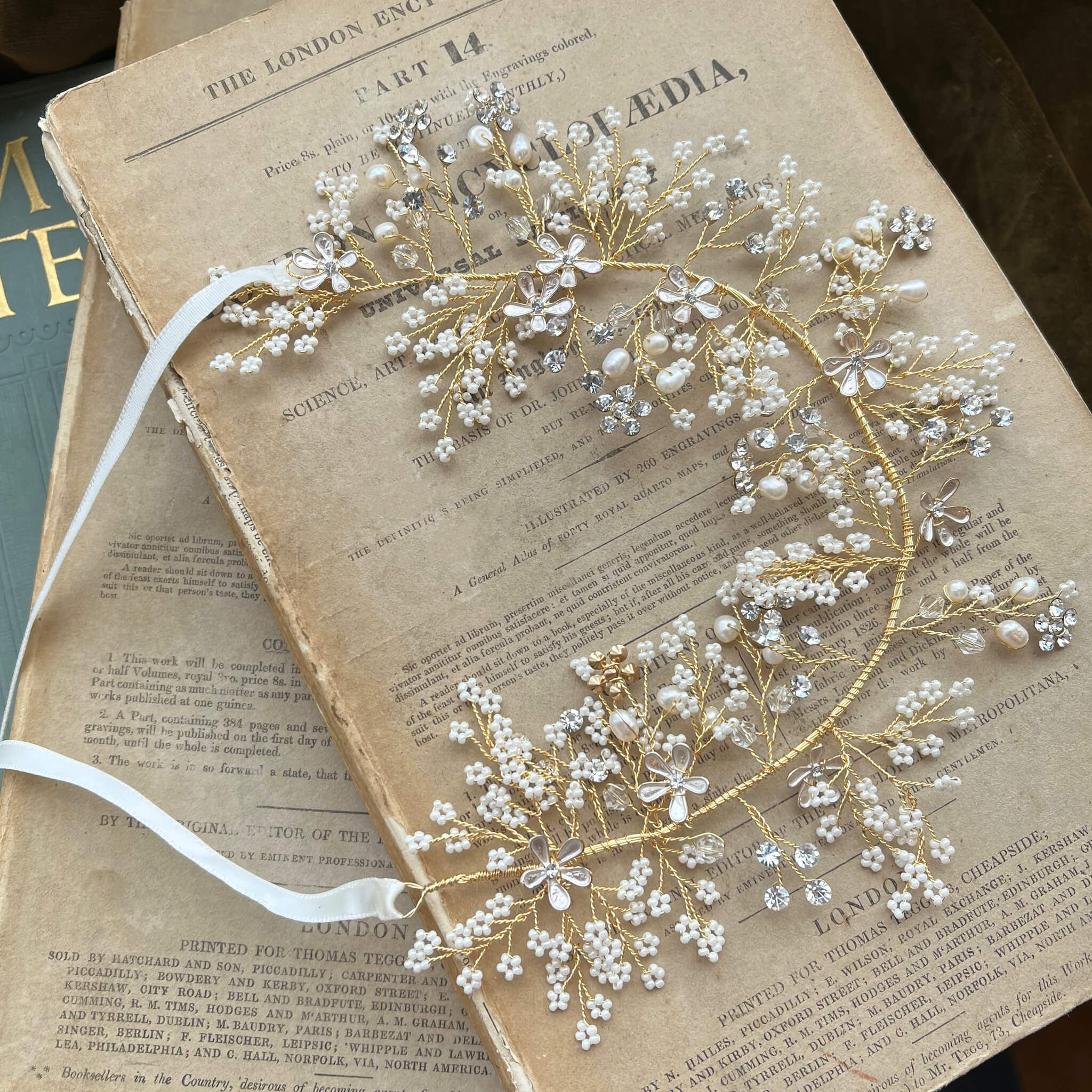 Jules Bridal - Sorcha, Pearl Clusters Hair Vine