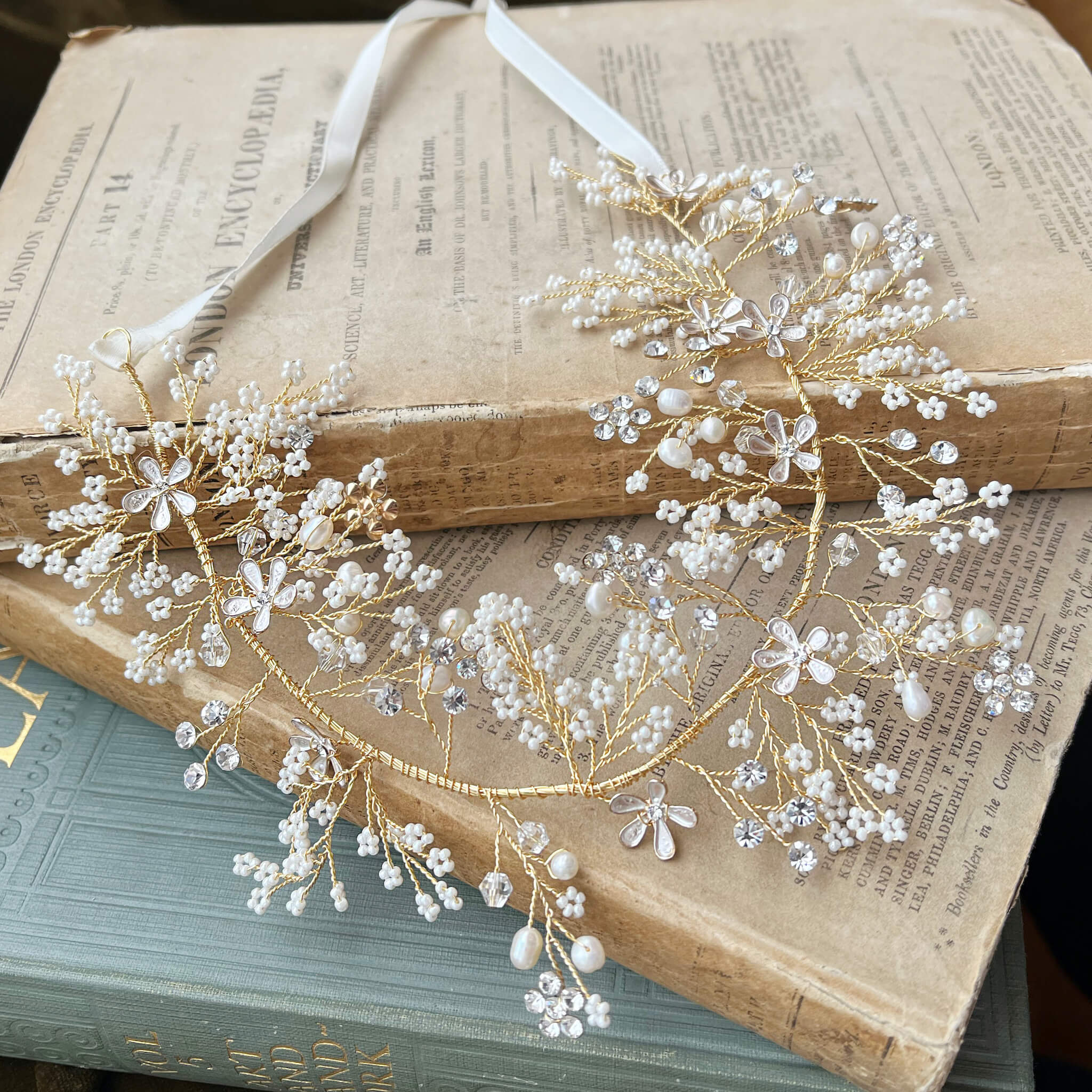 Jules Bridal - Sorcha, Pearl Clusters Hair Vine