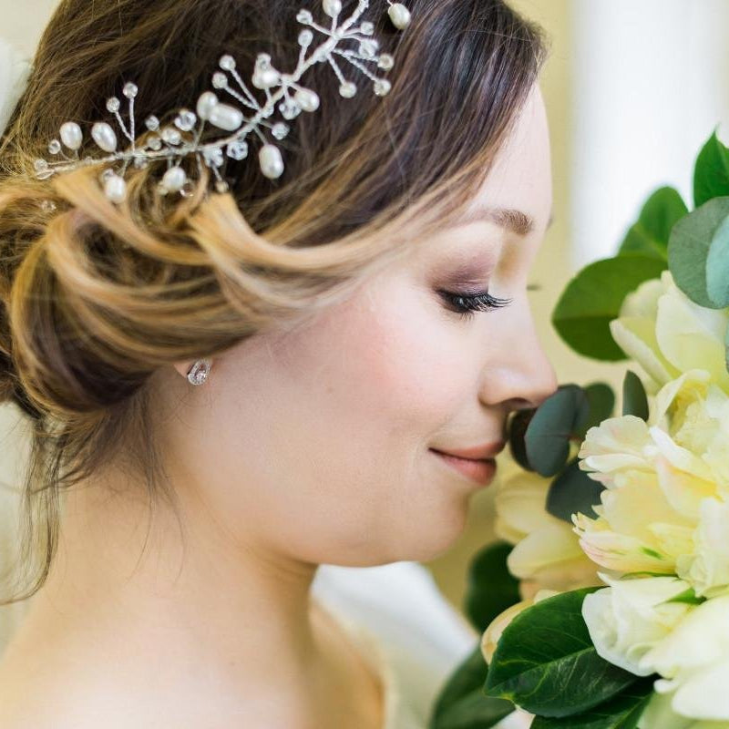 Tabitha, Pearl and Crystal Silver Vine