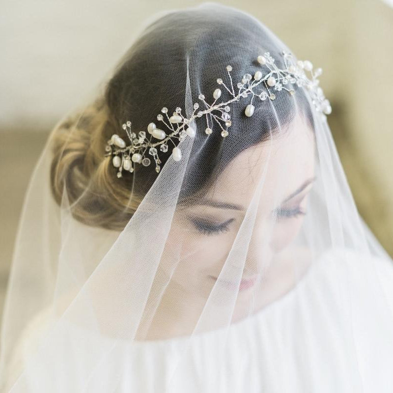 Tabitha, Pearl and Crystal Silver Vine