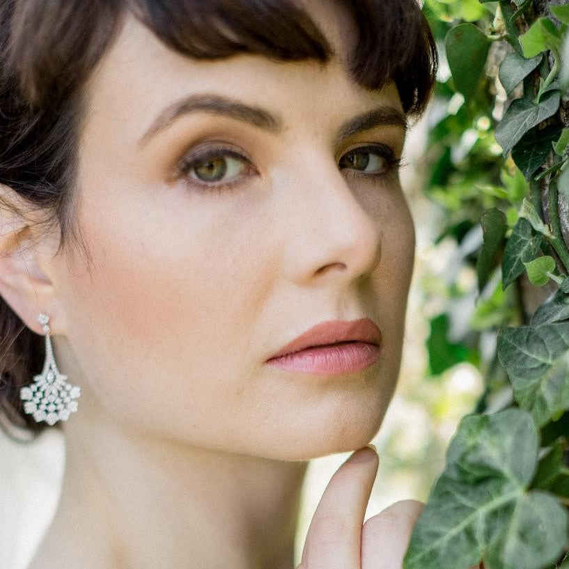 Jules Bridal - Valentine, Art Deco Style Earrings