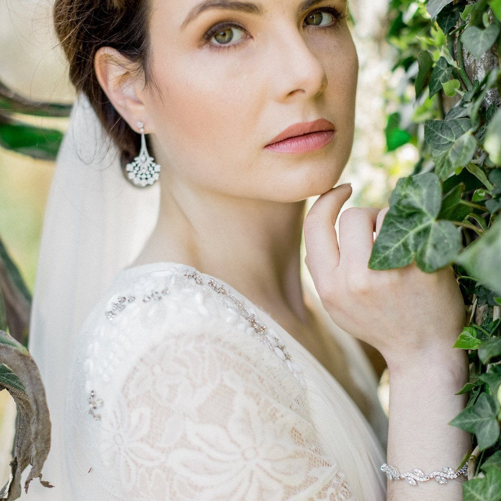 Jules Bridal - Valentine, Art Deco Style Earrings