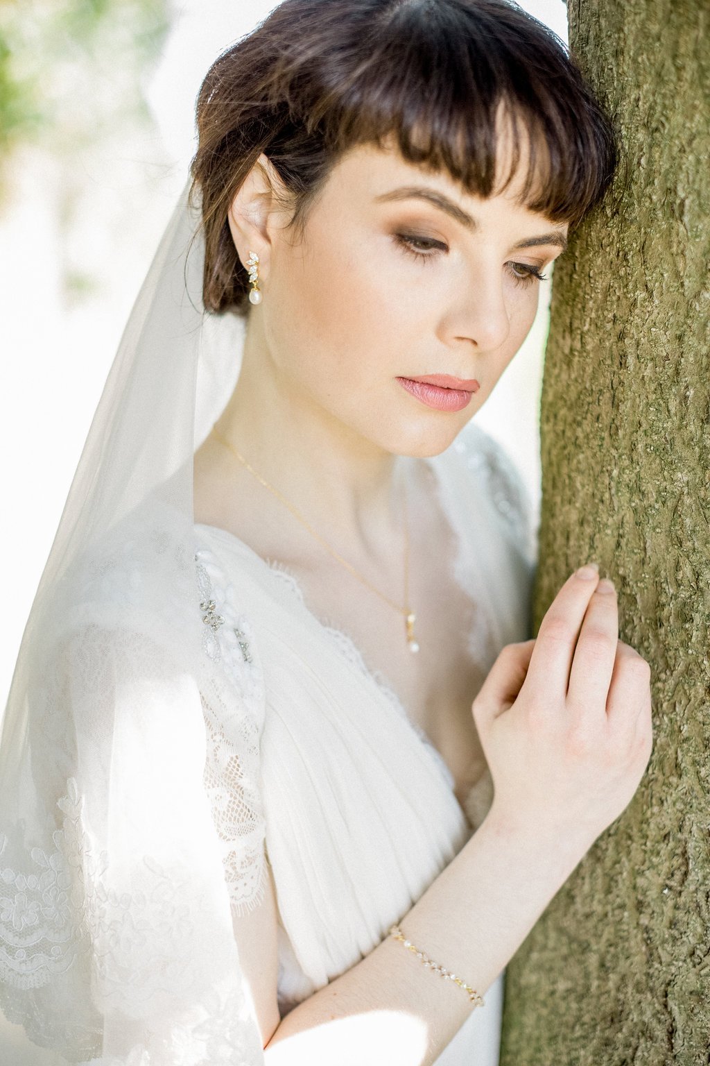 Lace Edged Double Layer Tulle Veil, Hannah 5