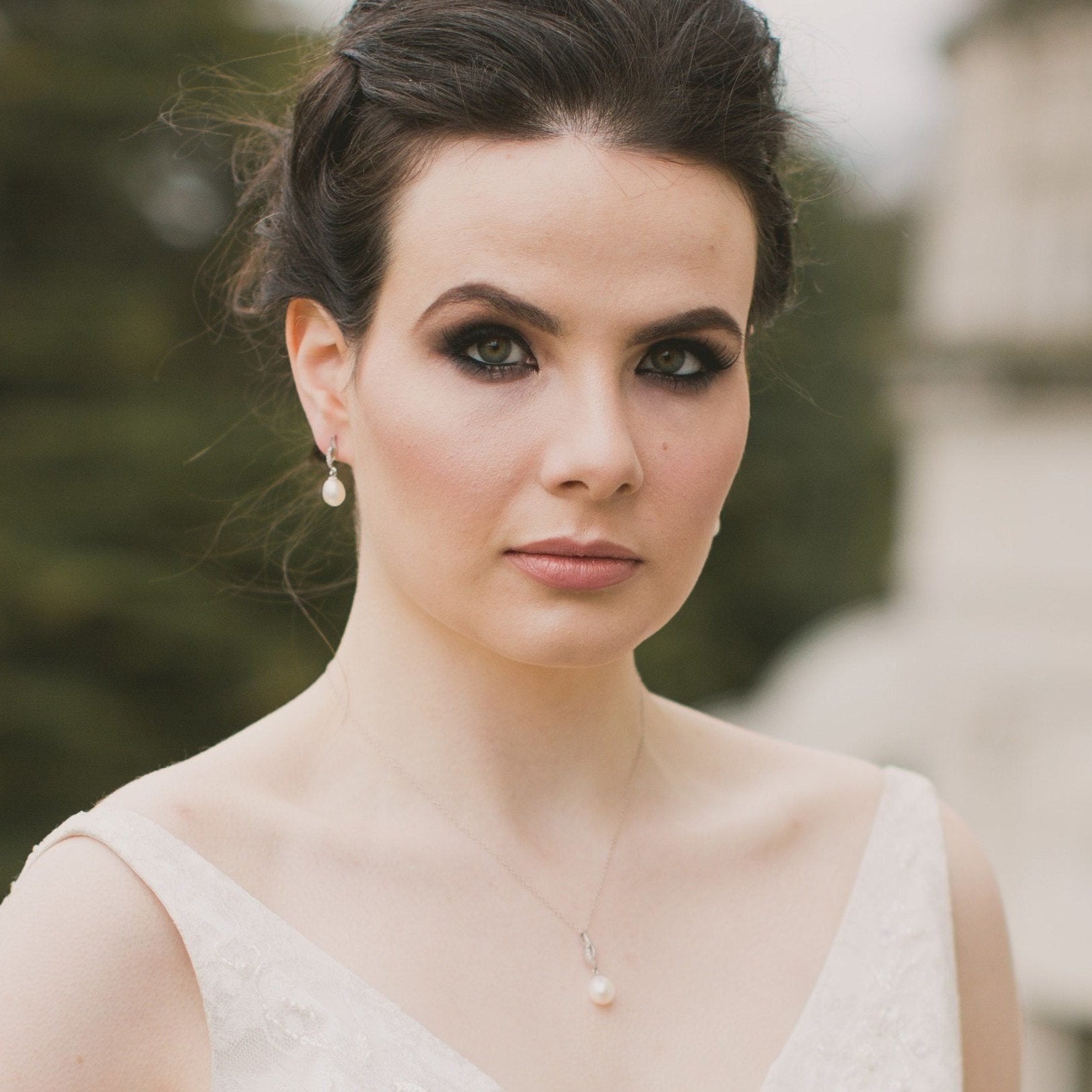 Wedding Earrings - Delicate Freshwater Pearl Earrings, Bolero