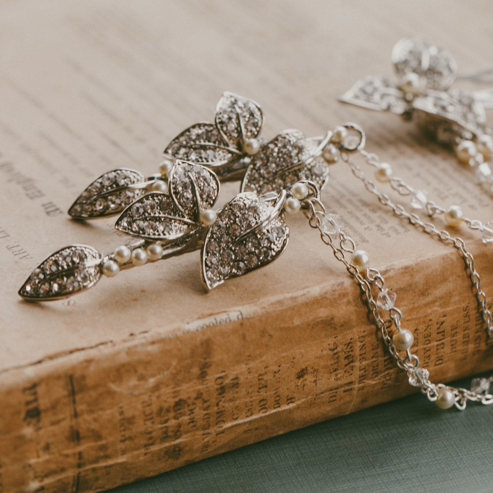 Wedding Hair Combs - Draping Pearl And Crystal Wedding Headpiece, Camomile