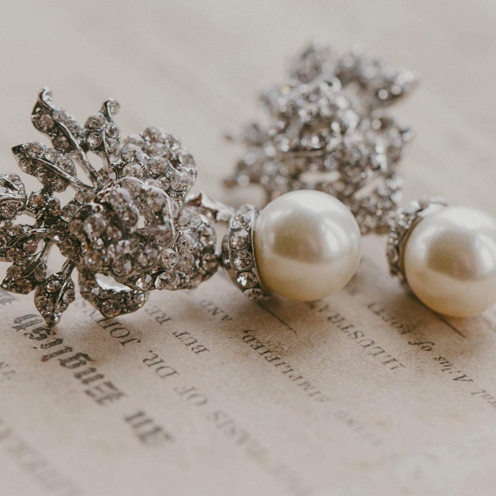 Drop Vintage Style Pearl Earrings. Anya
