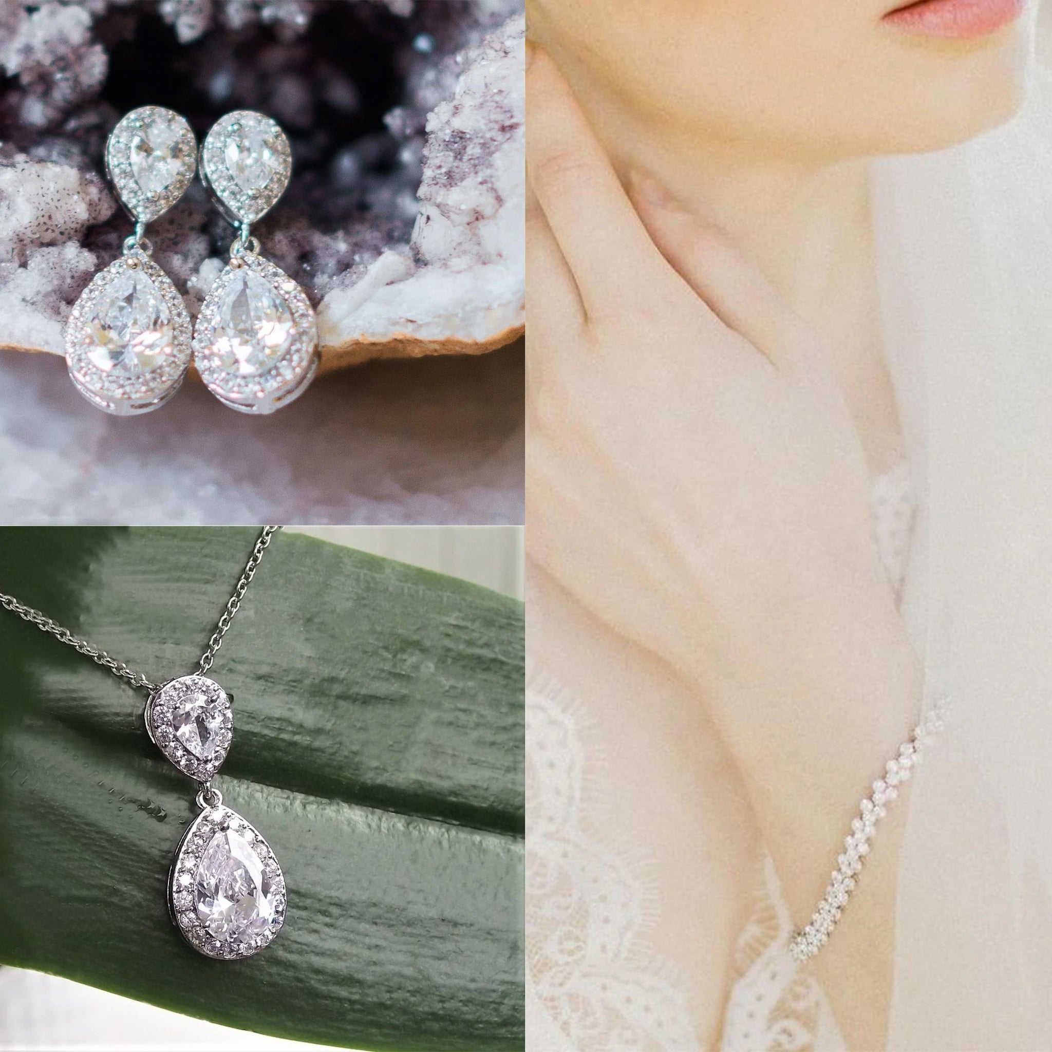 Bridesmaid Bracelet & Earring Sets