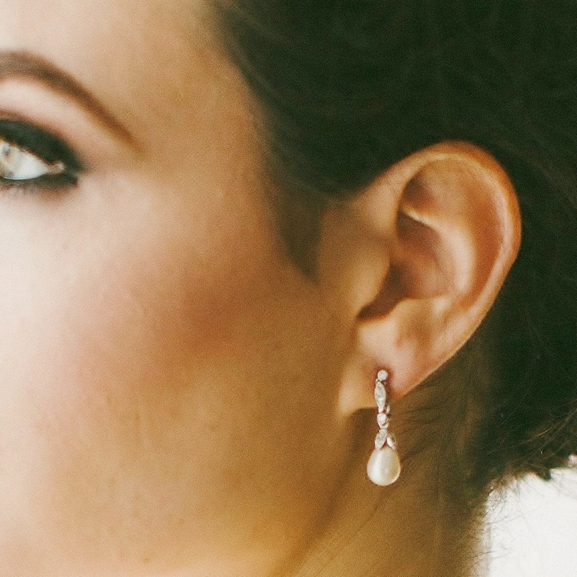 Jules Bridal - Beverly, Freshwater Pearl Drop Earrings