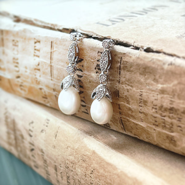 Freshwater Pearl Earrings  14K Real Gold Plated Jewellery  The Antecedent