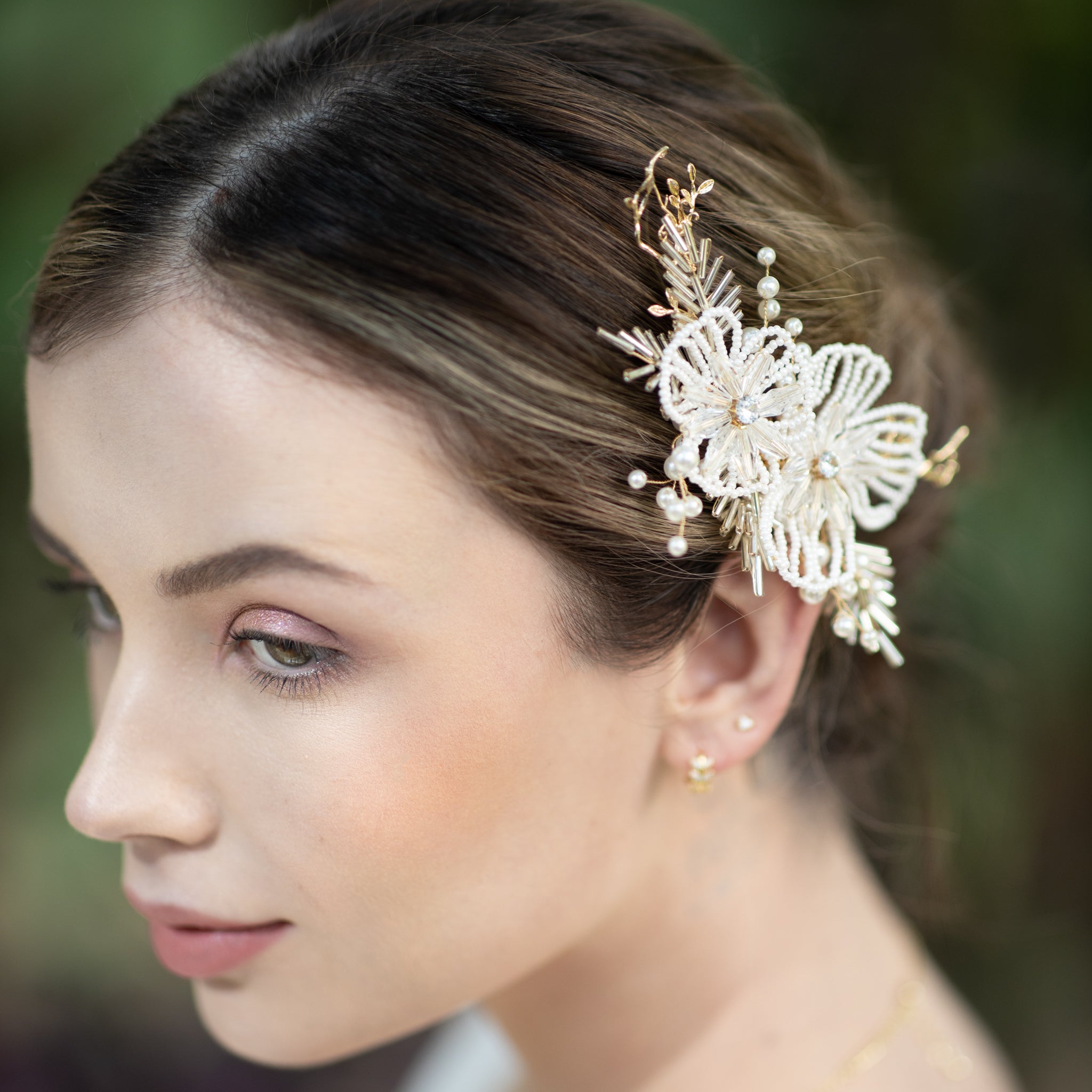 Jules Bridal - Maja, Intricate Floral Hair Clip