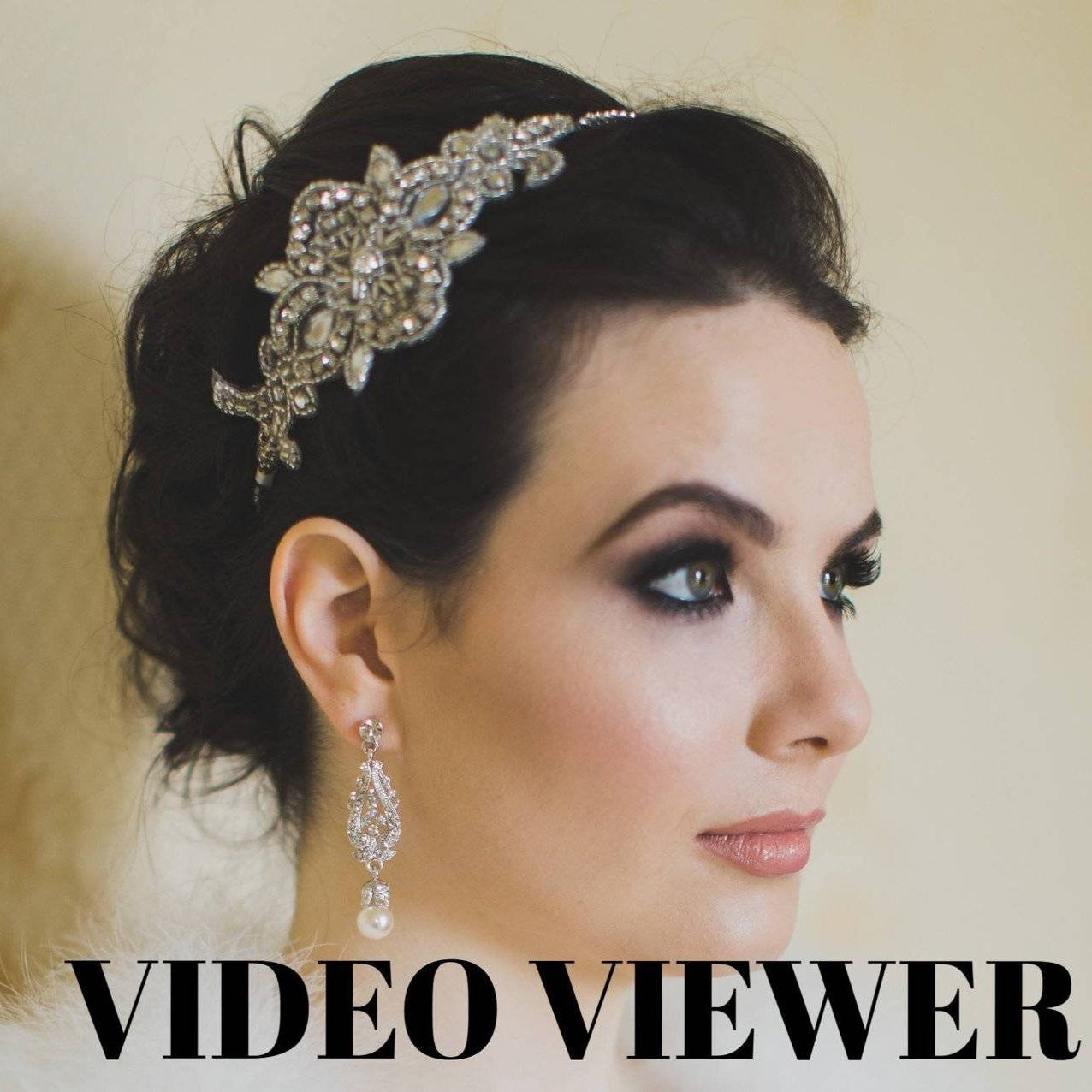 Jules Bridal - Marguerite, Vintage Style Filigree and Crystal Earrings