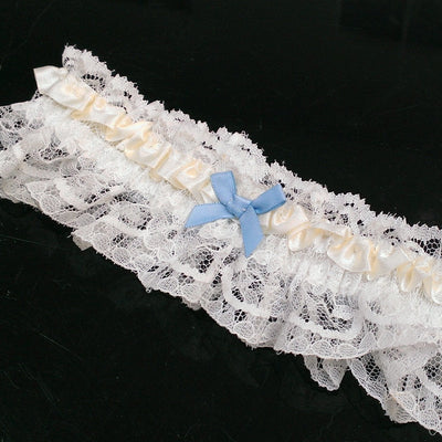 Garters - Lace Garter With Something Blue Detail